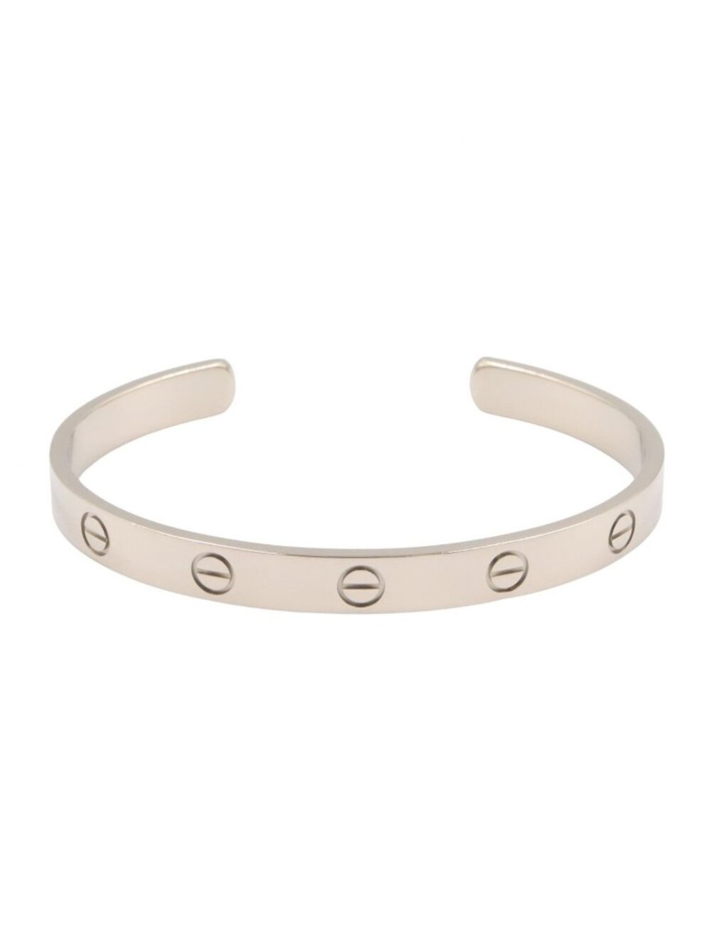 Cartier Bangle Love Open 18K White Gold Bracelet